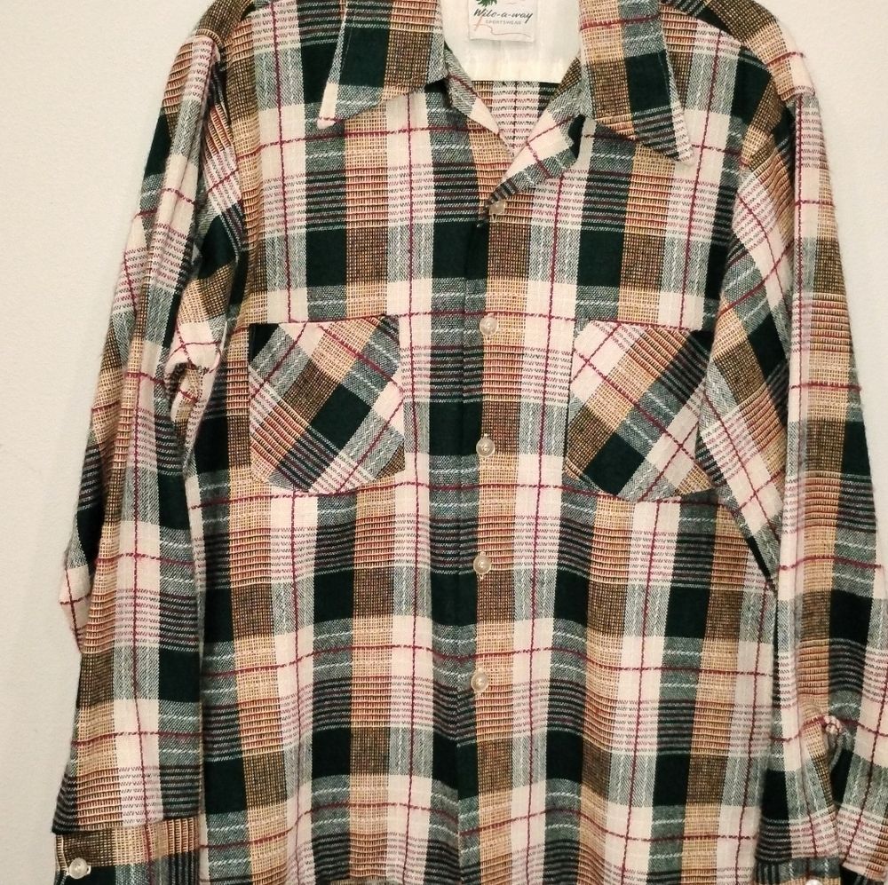VINTAGE PLAID SHIRT NWOT - Picture 8 of 8